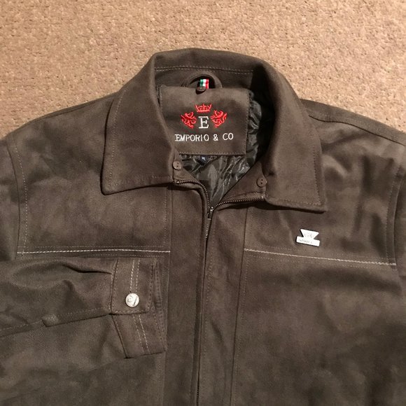 Men's Emporio & Co. Suede Jacket - Picture 2 of 14